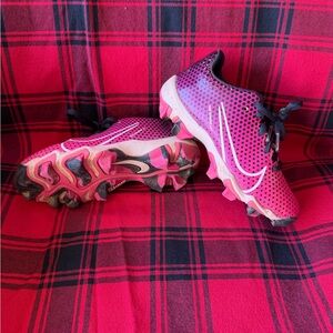Nike Pink and Black Girls' Soccer Cleats